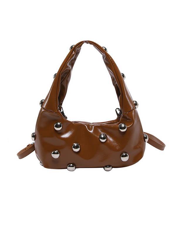 Geometric Rivet Handbags Shoulder Bags Product Image