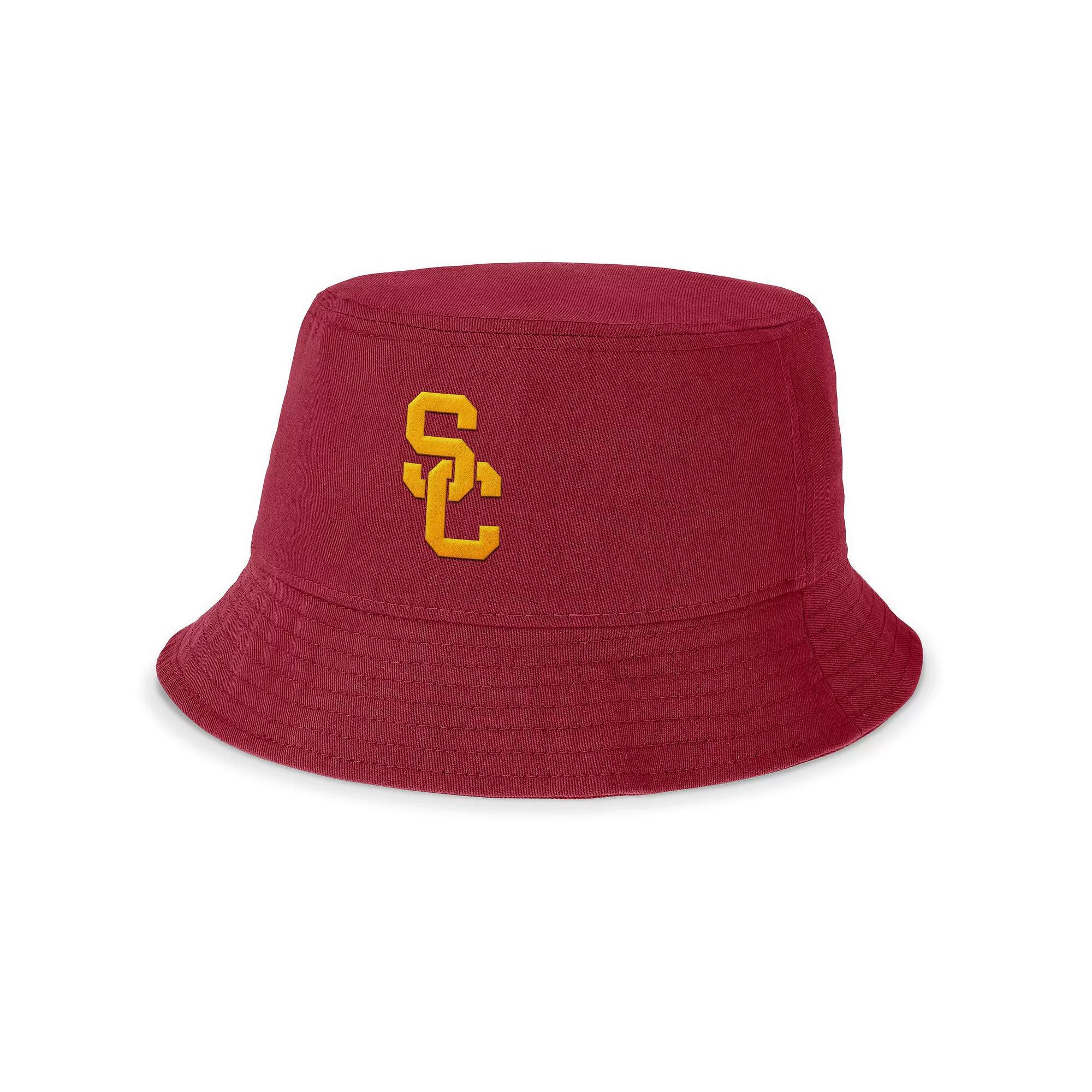 Men's Nike Cardinal USC Trojans Local Apex Bucket Hat, Size: Large, Red Product Image