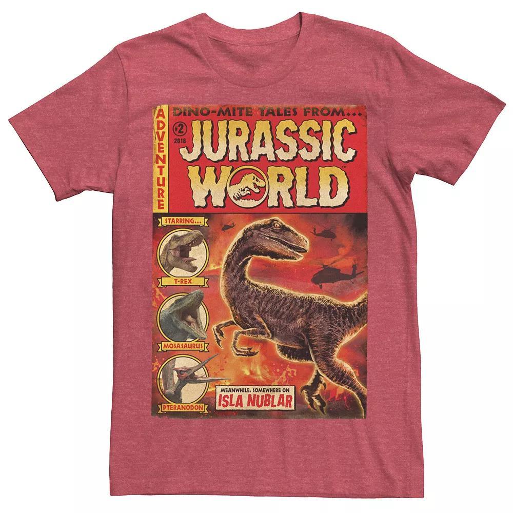 Mens Jurassic World Two Dino-Mite Tales Vintage Tee Royal Grey Product Image