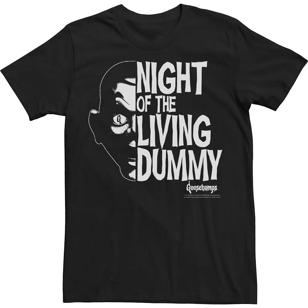 Men's Goosebumps Night Of The Living Dummy Poster Tee, Size: Large, Black Product Image