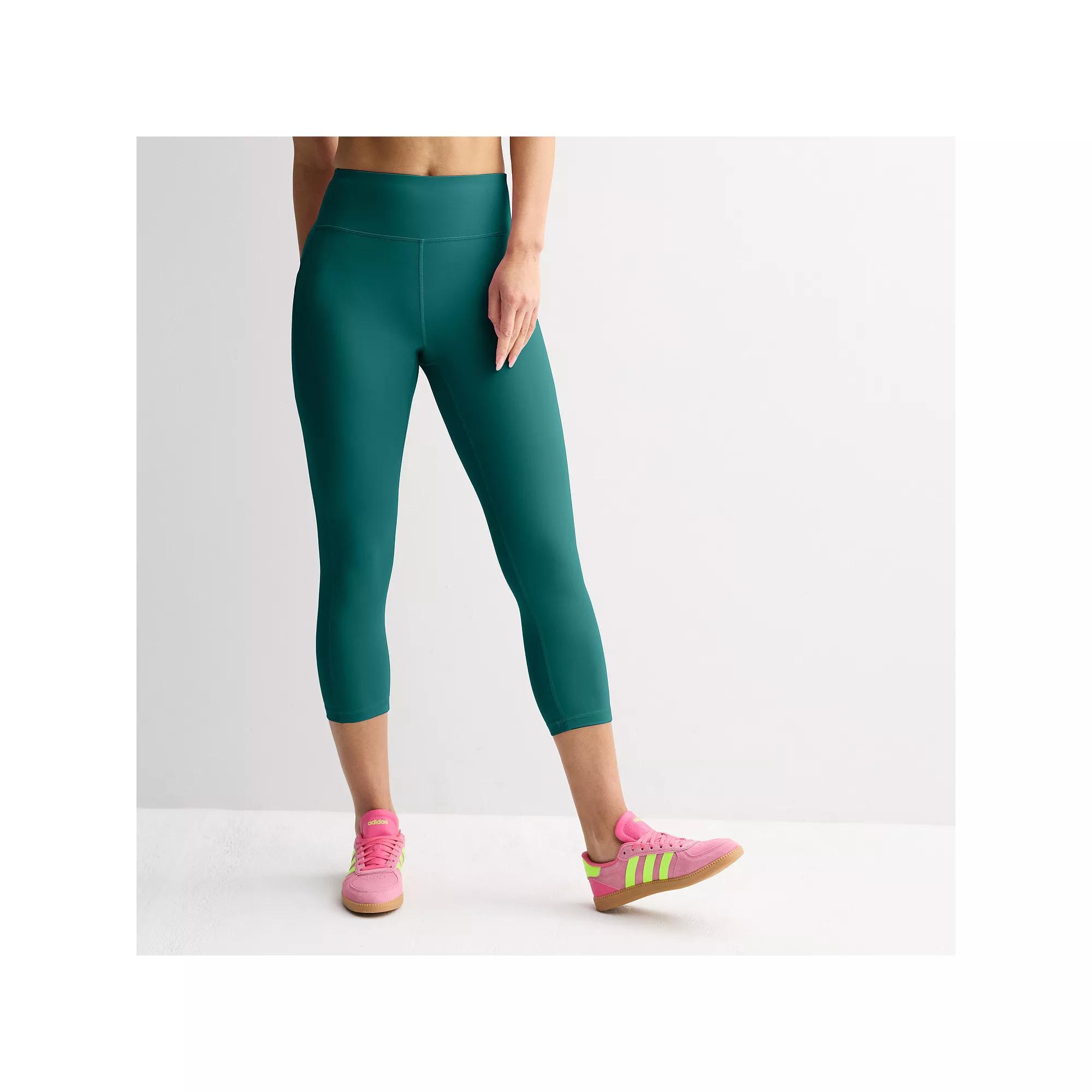Women's Tek Gear® Ultrastretch Pocket High-Waisted Capri Leggings, Size: Medium, Blue Romance Product Image