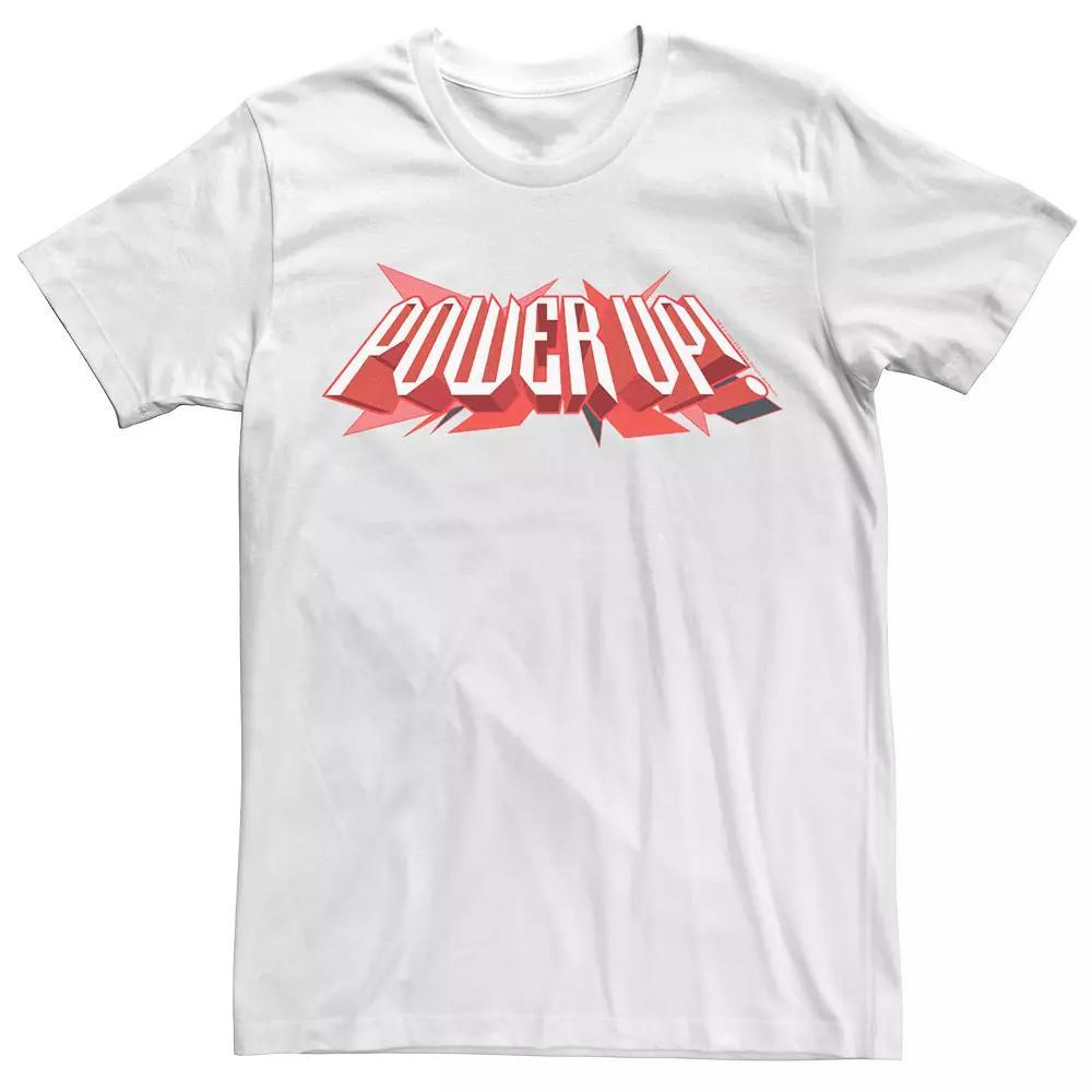 Men's Power Rangers Power Up Logo Tee, Size: Large, White Product Image