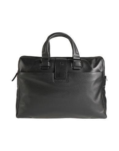 PIQUADRO Man Handbag Black Size - Cow Leather, Eva (ethylene - Vinyl - Acetate), Nylon, Polyester, M Product Image