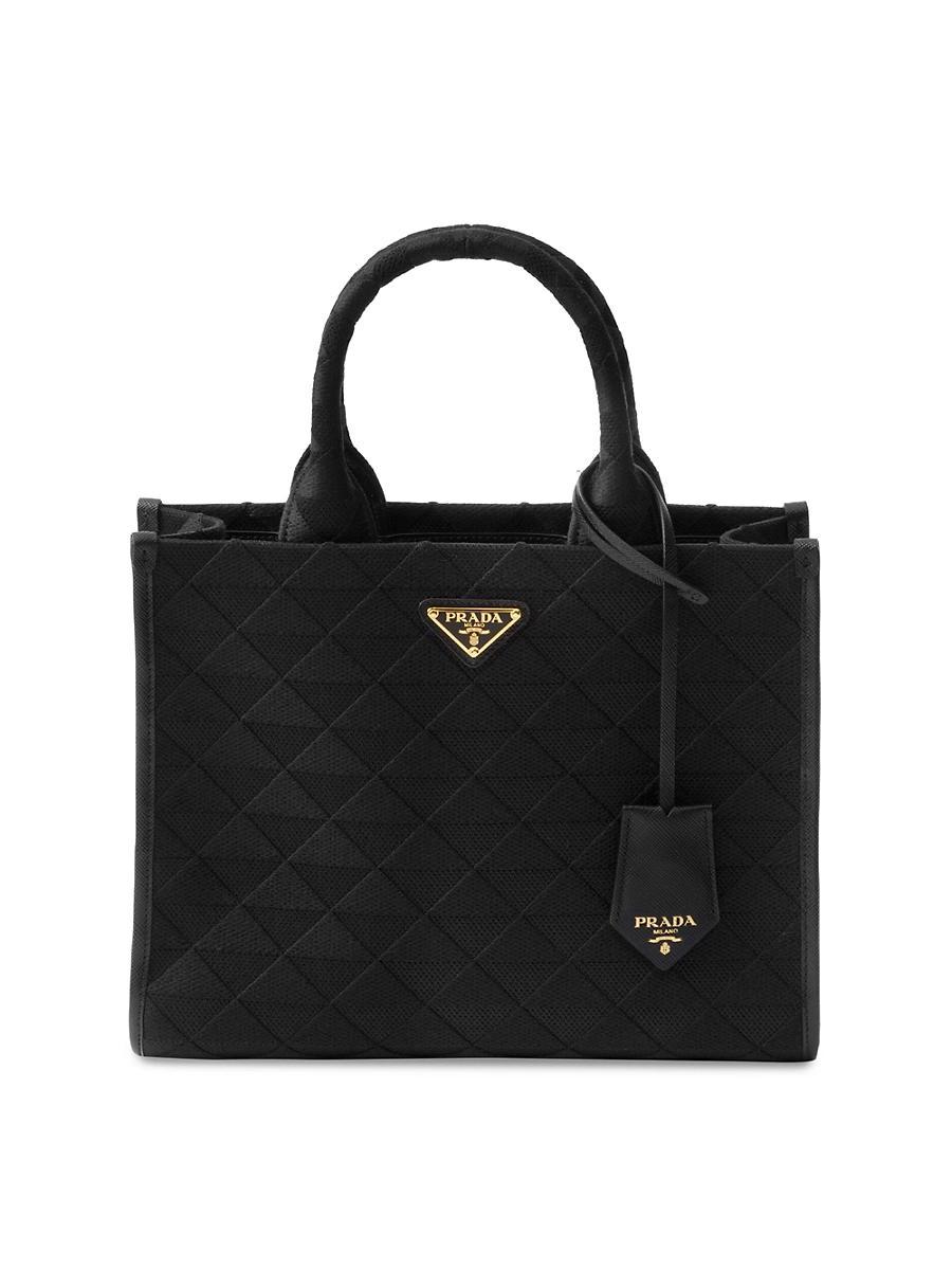 Womens Symbole Medium Embroidered Fabric Bag Product Image
