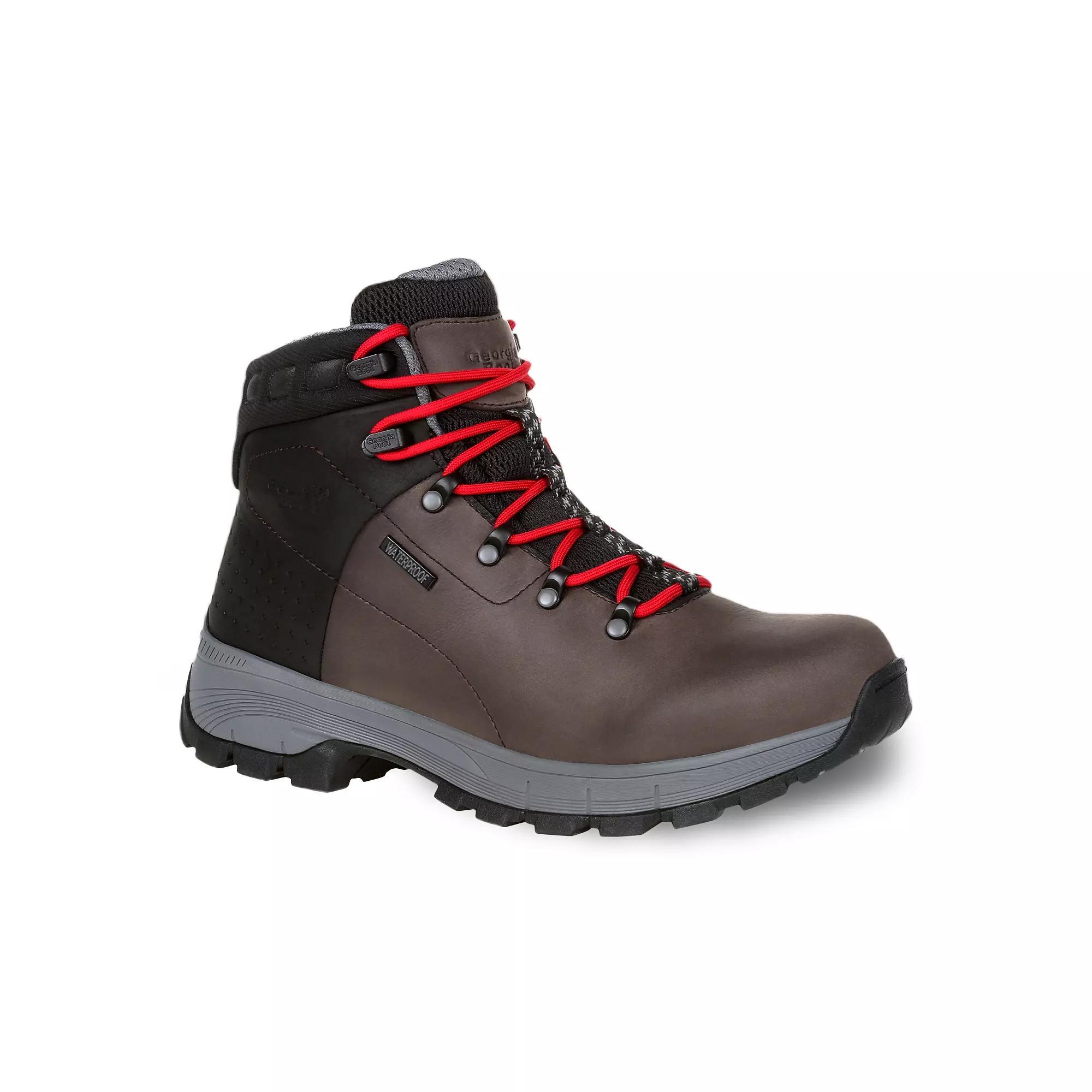 Georgia Boots Eagle Trail II Mens Waterproof Hiking Boots Black Grey Product Image