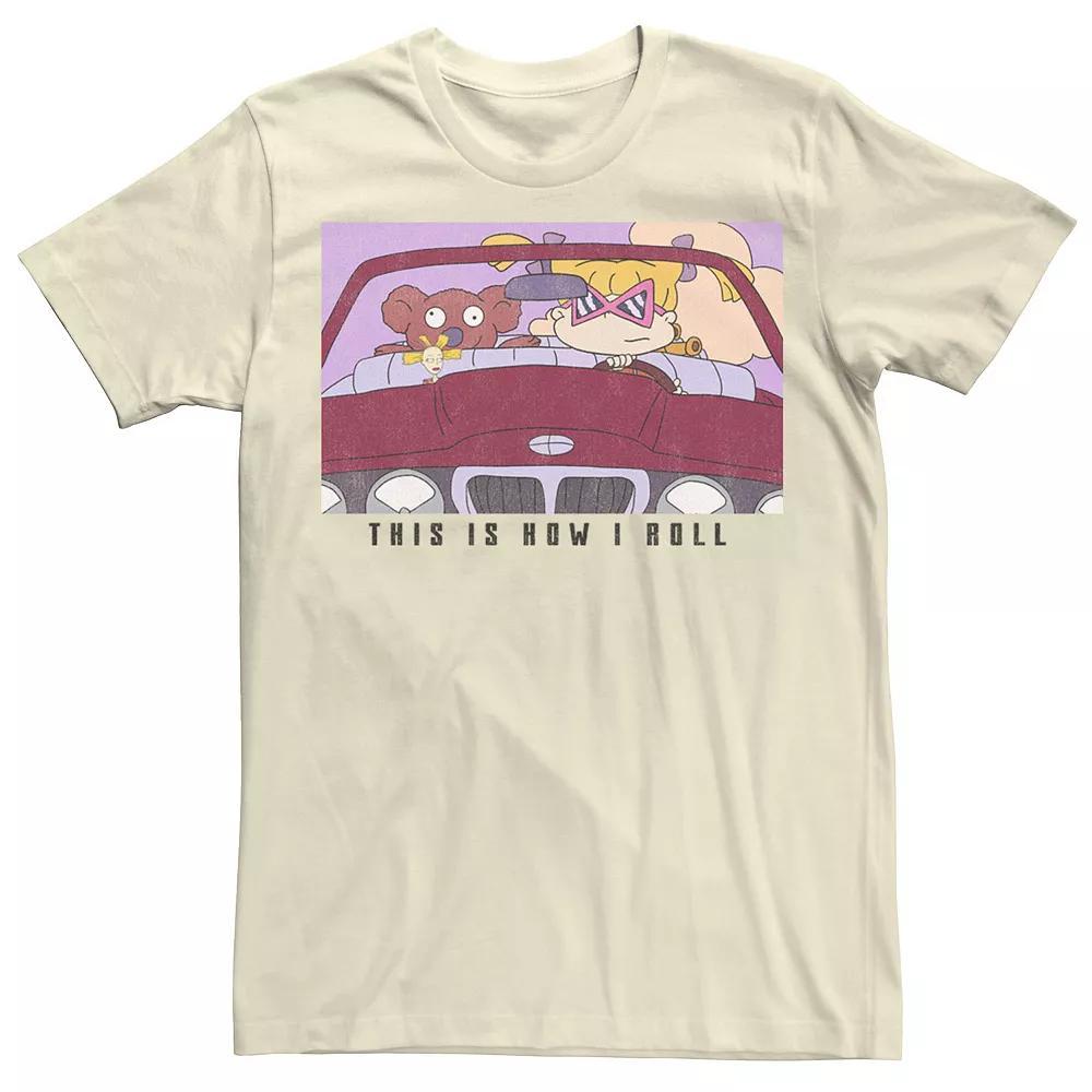 Men's Rugrats Angelica This Is How I Roll Tee, Boy's, Size: Medium, Natural Product Image