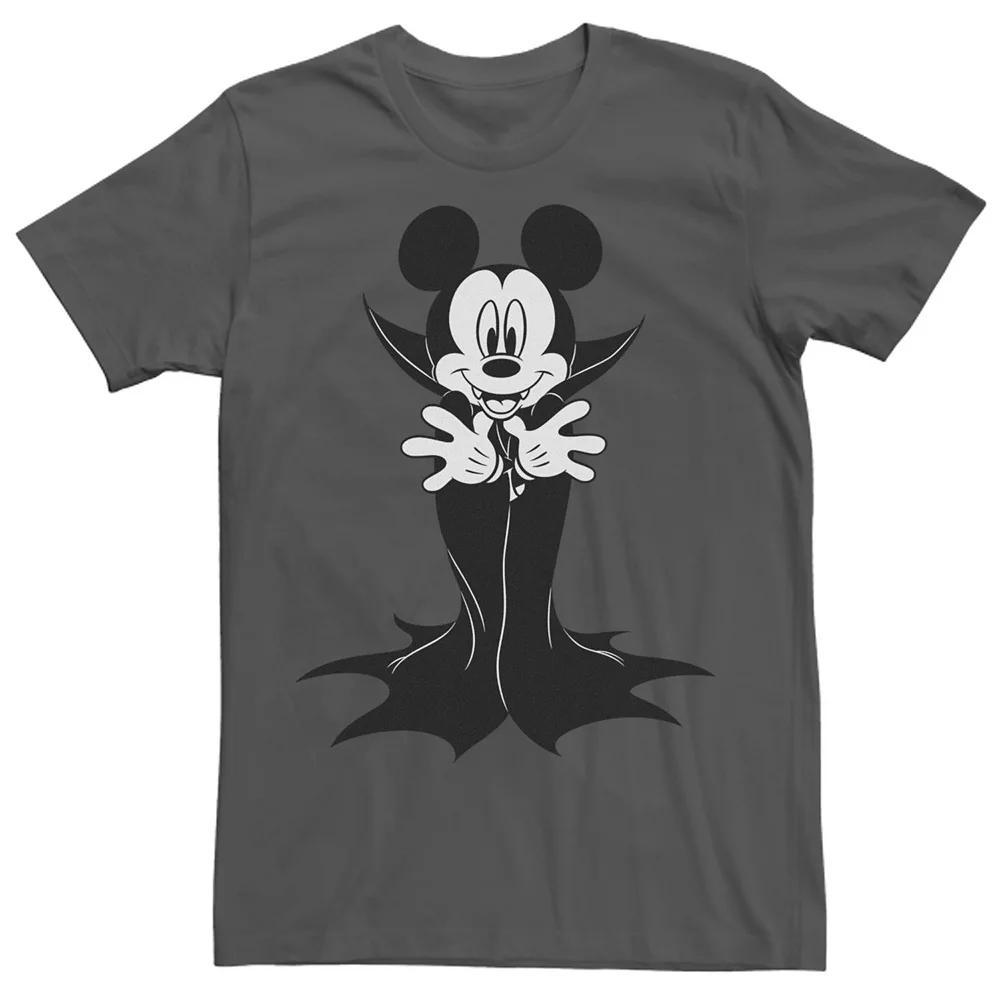 Disney's Mickey Mouse Men's Classic Halloween Mouse Vampire Costume Tee, Size: Medium, Grey Product Image