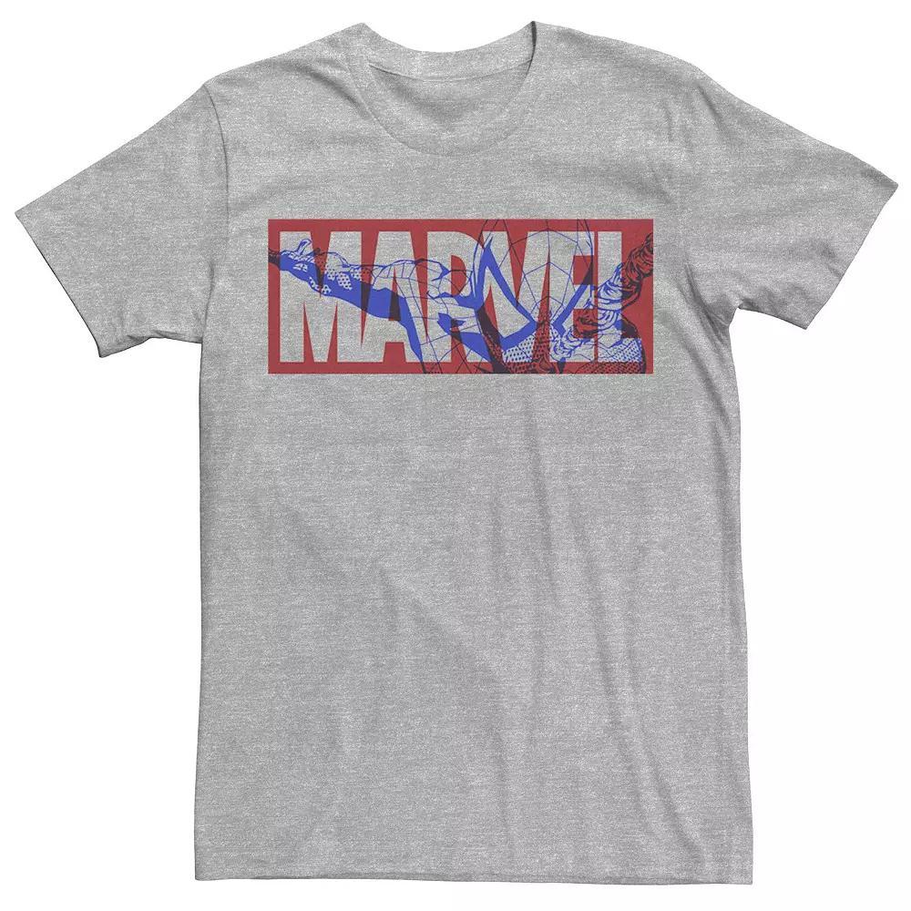 Mens Marvel Spider-Man Large Classic Movie Logo Graphic Tee Product Image