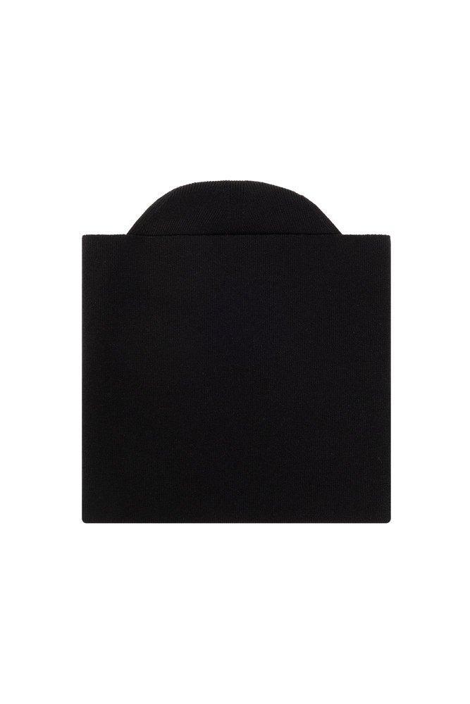 JIL SANDER Ribbed Knit Beanie In Black Product Image