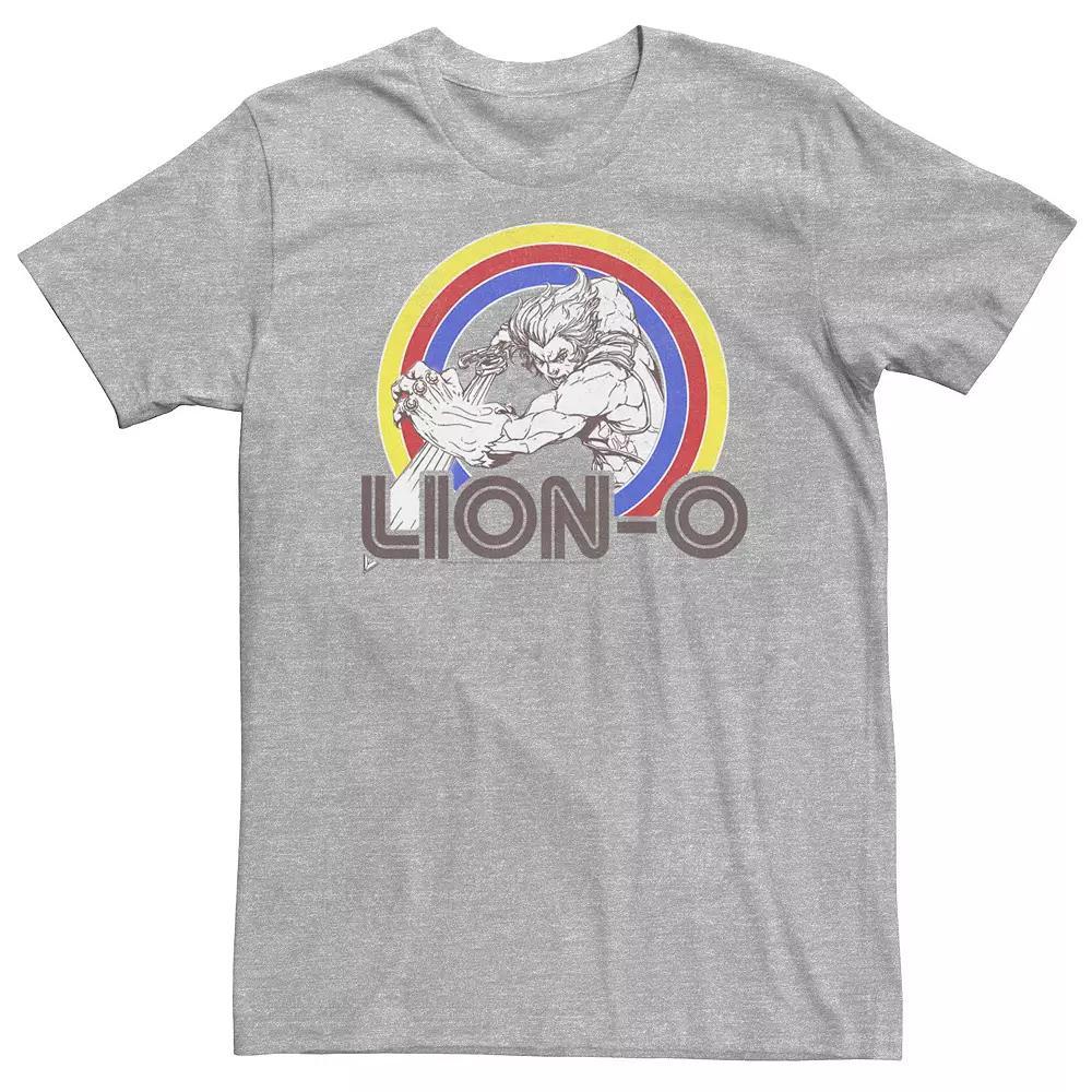 Big & Tall ThunderCats Lion-O Retro Rainbow Tee, Men's, Size: 3XL, Athletic Grey Product Image