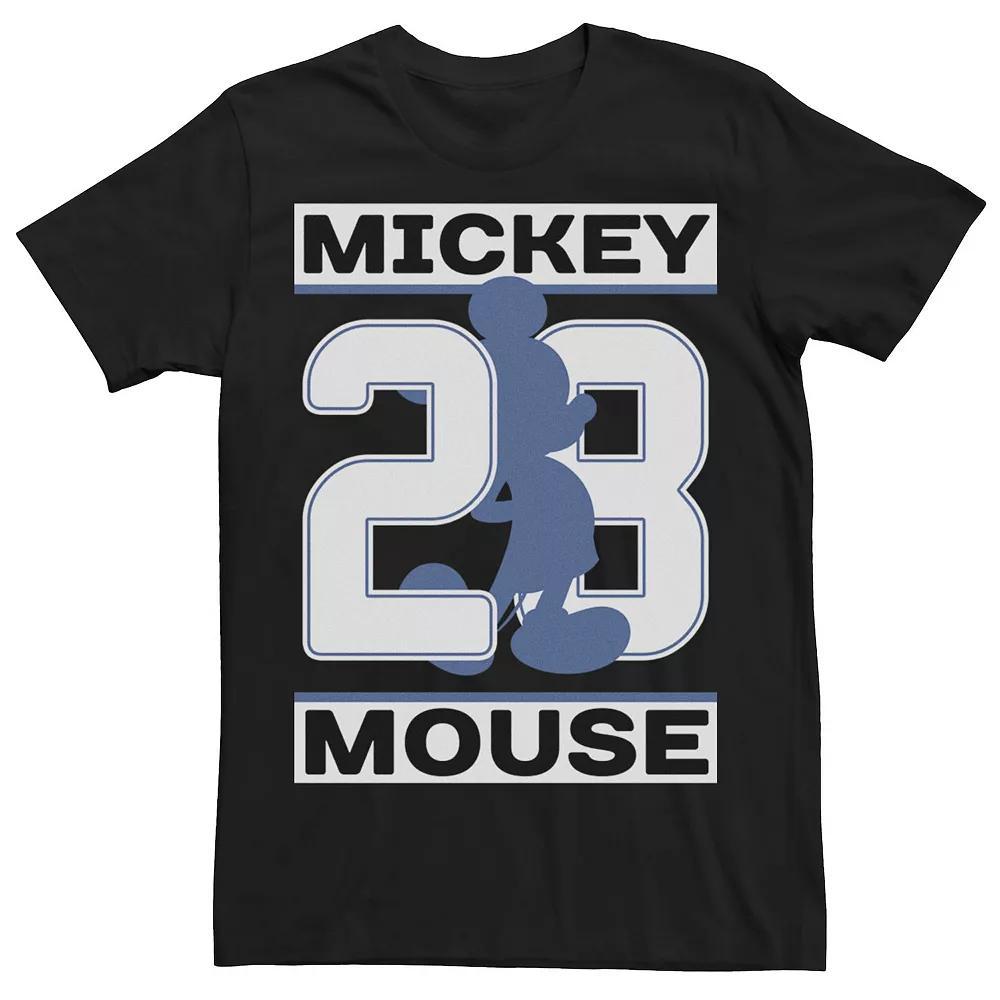 Disney's Mickey Mouse Men's #28 Mickey Silhouette Tee, Size: Large, Black Product Image