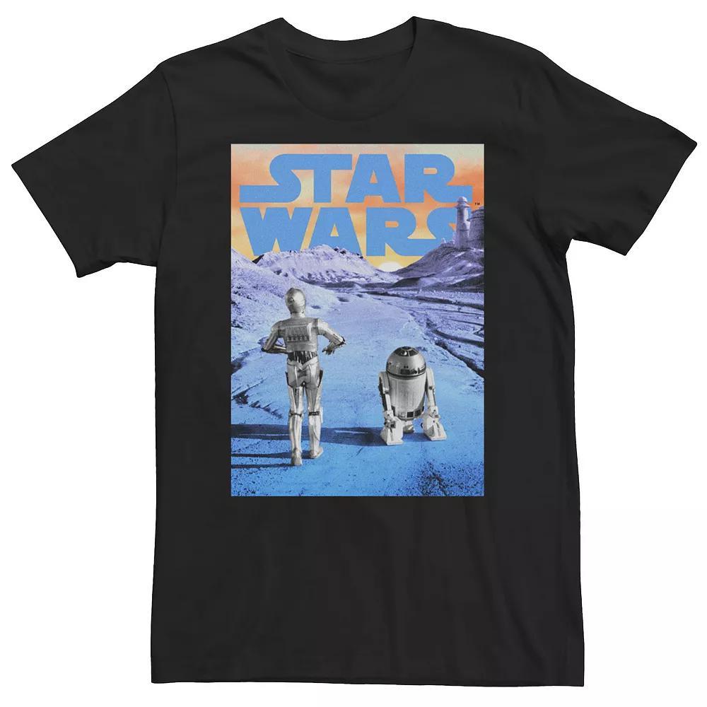 Men's Star Wars May The Force Be With You Graphic Tee, Size: 3XL, Navy Grey Product Image