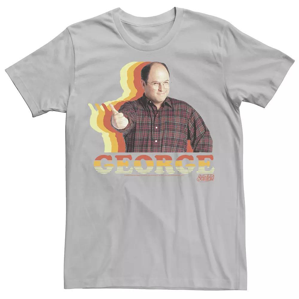 Men's Seinfeld George Thumb Up Colorful Tee, Size: Large, Silver Product Image