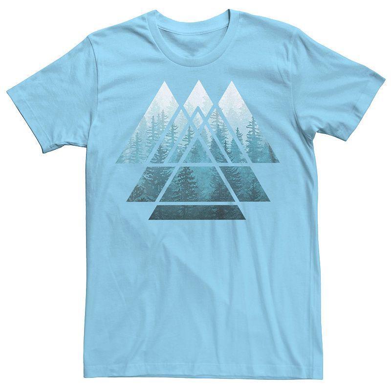 Men's Sacred Geometry Misty Forest Graphic Tee, Size: Small, Athletic Grey Product Image