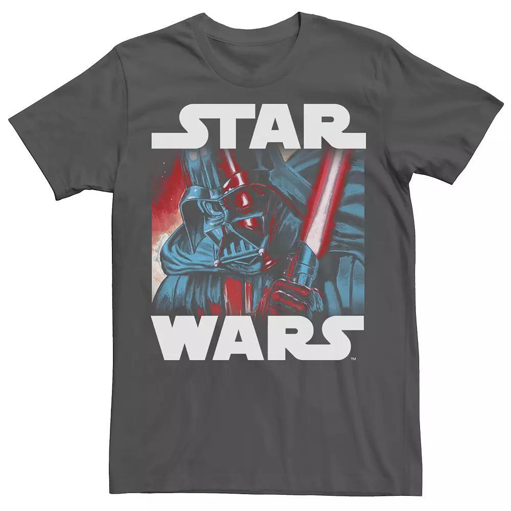 Mens Star Wars Darth Vader Saber Up Close and Personal Graphic Tee Grey Product Image
