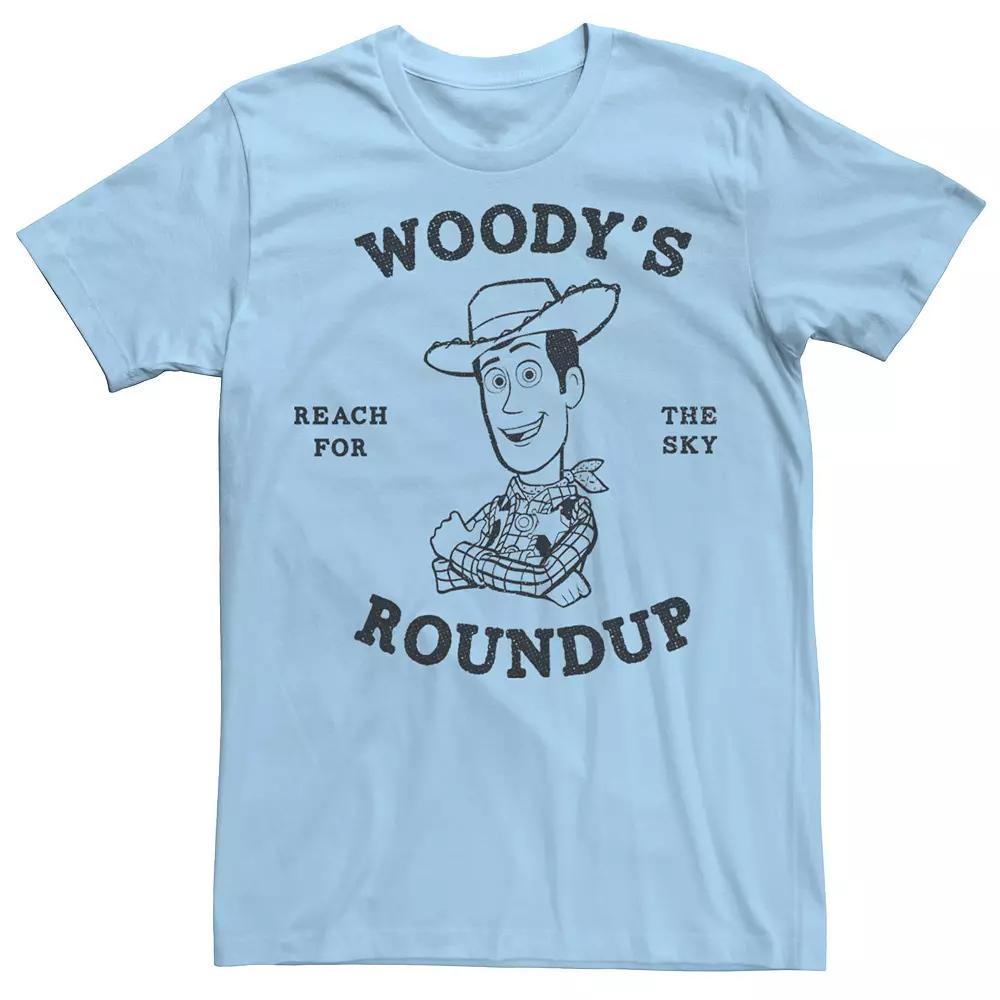 Disney / Pixar's Toy Story Men's Woody's Roundup Outline Sketch Tee, Size: Small, Light Blue Product Image