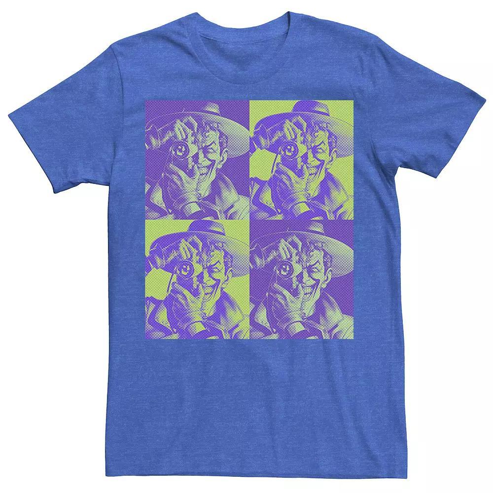 Men's DC Batman The Joker Halftone Popart Tee, Size: XXL, Royal Grey Product Image