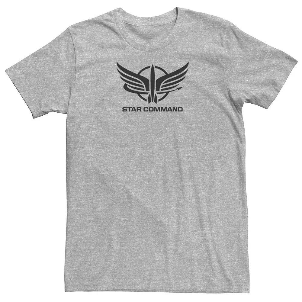 Disney / Pixar's Lightyear Men's Star Command Logo Tee, Size: XXL, Athletic Grey Product Image