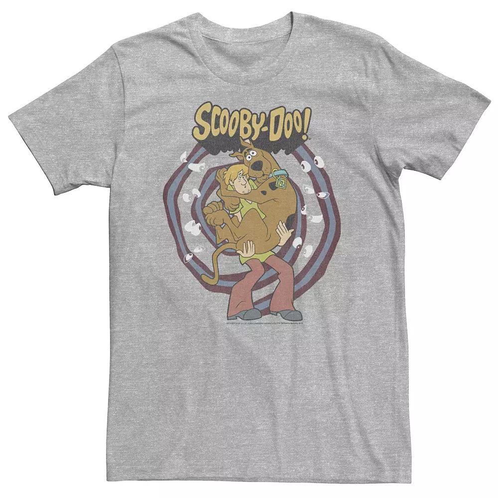 Big & Tall Scooby-Doo Shaggy And Scooby Spiral Eyes Portrait Tee, Men's, Size: 4XL, Athletic Grey Product Image