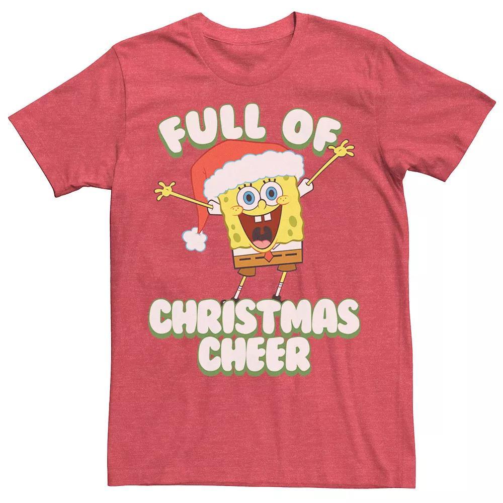 Men's SpongeBob SquarePants Full of Cheer Tee, Size: Large, Navy Grey Product Image