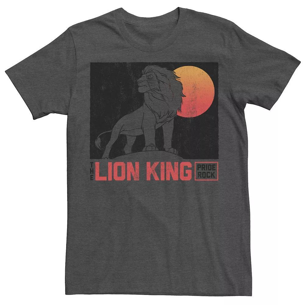 Disney's The Lion King Simba Pride Rock Gradient Sunset Men's Tee, Size: XXL, Grey Heather Product Image