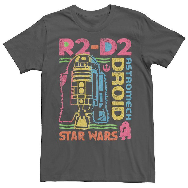 Men's Star Wars Distressed Vintage Astromech Droid R2-D2 Graphic Tee, Size: Medium, Grey Product Image