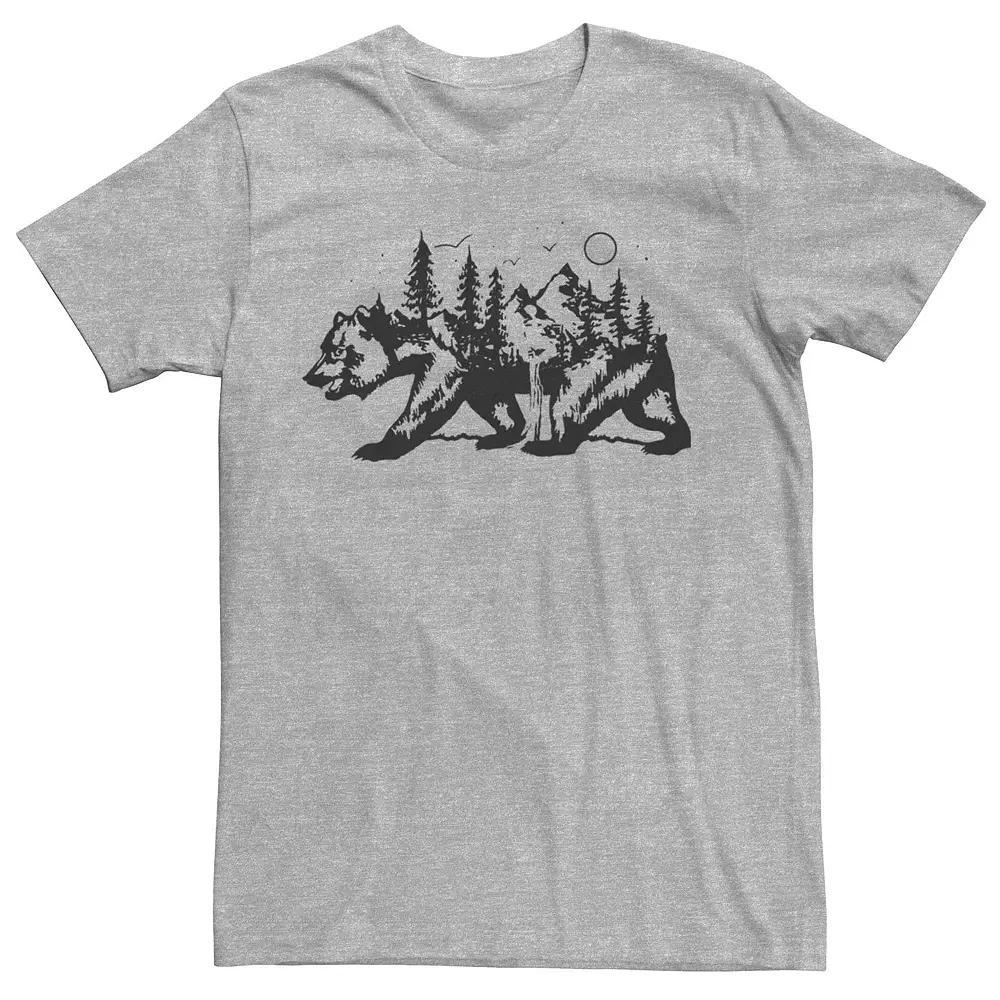 Men's Bear Forest Fill Tee, Size: XXL, Athletic Grey Product Image