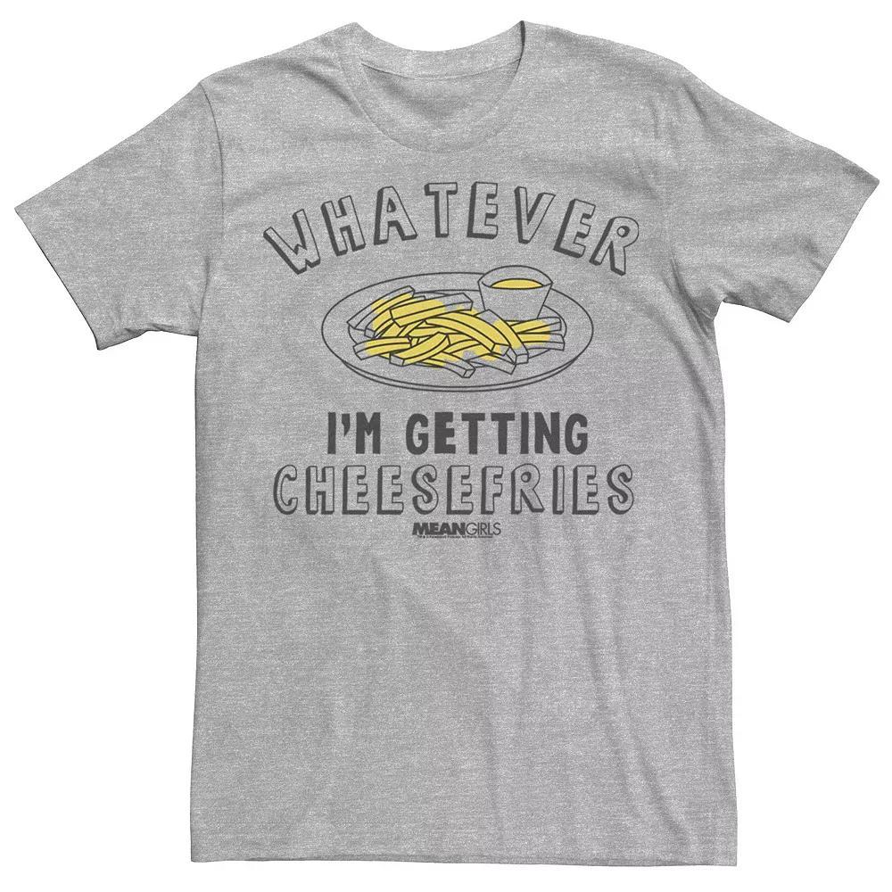 Men's Mean Girls Whatever I'm Getting Cheesefries Sketch Tee, Size: XXL, Athletic Grey Product Image
