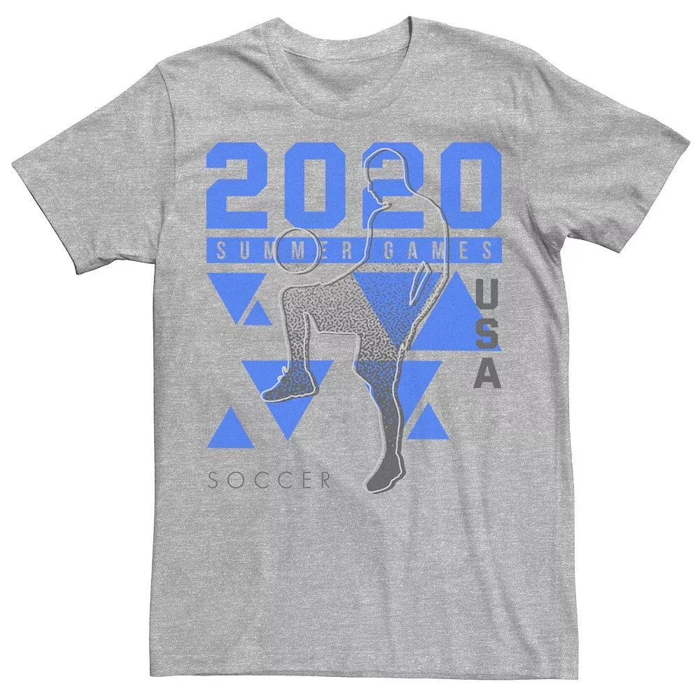 Men's 2020 Summer Games USA Soccer Tee, Size: Large, Athletic Grey Product Image