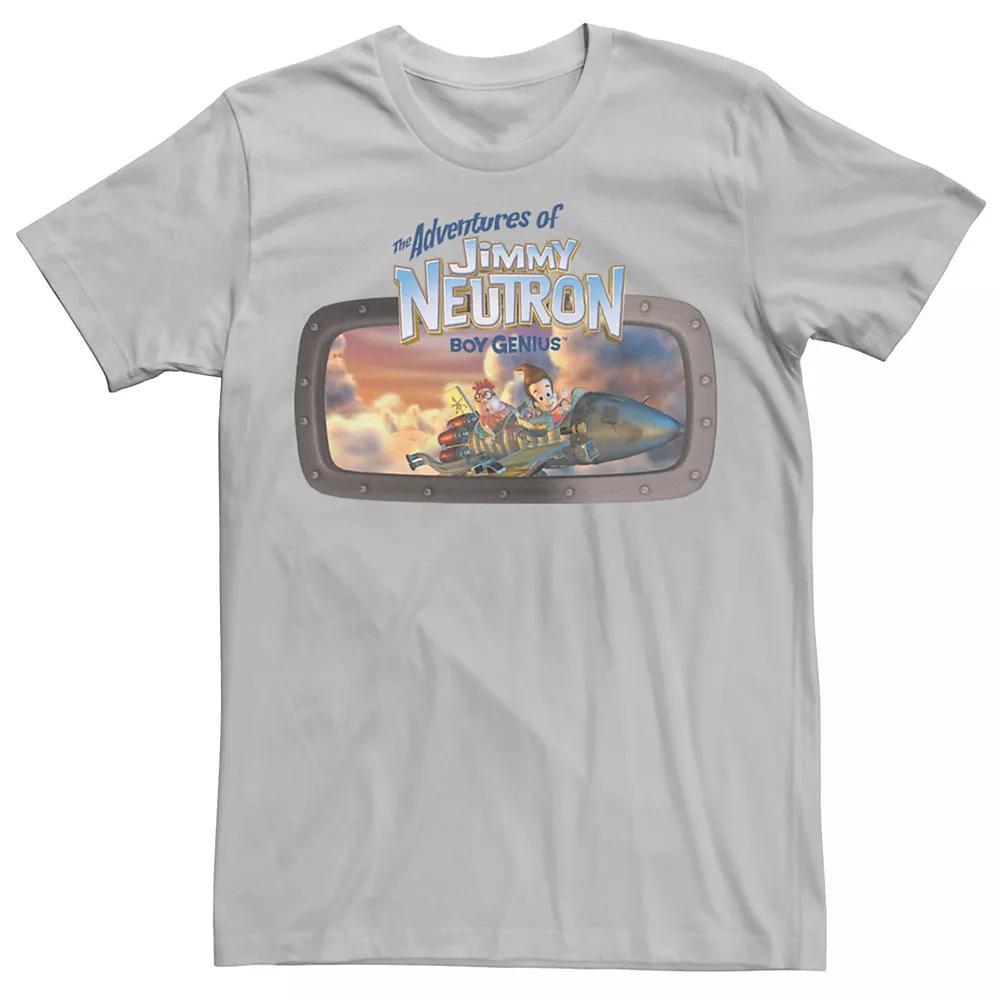 Men's Jimmy Neutron Logo Tee, Size: XXL, Silver Product Image