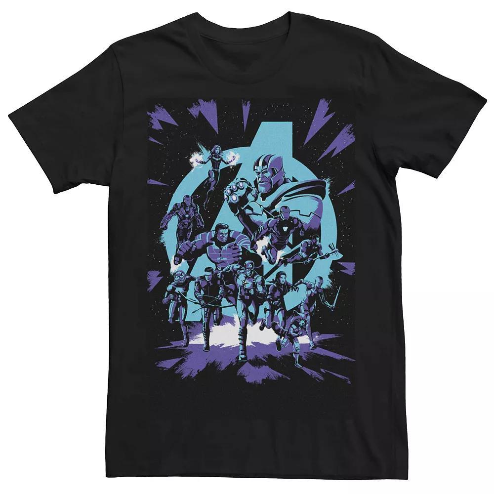 Men's Marvel "Avengers: Endgame" Pop Art Poster Tee, Size: Medium, Black Product Image