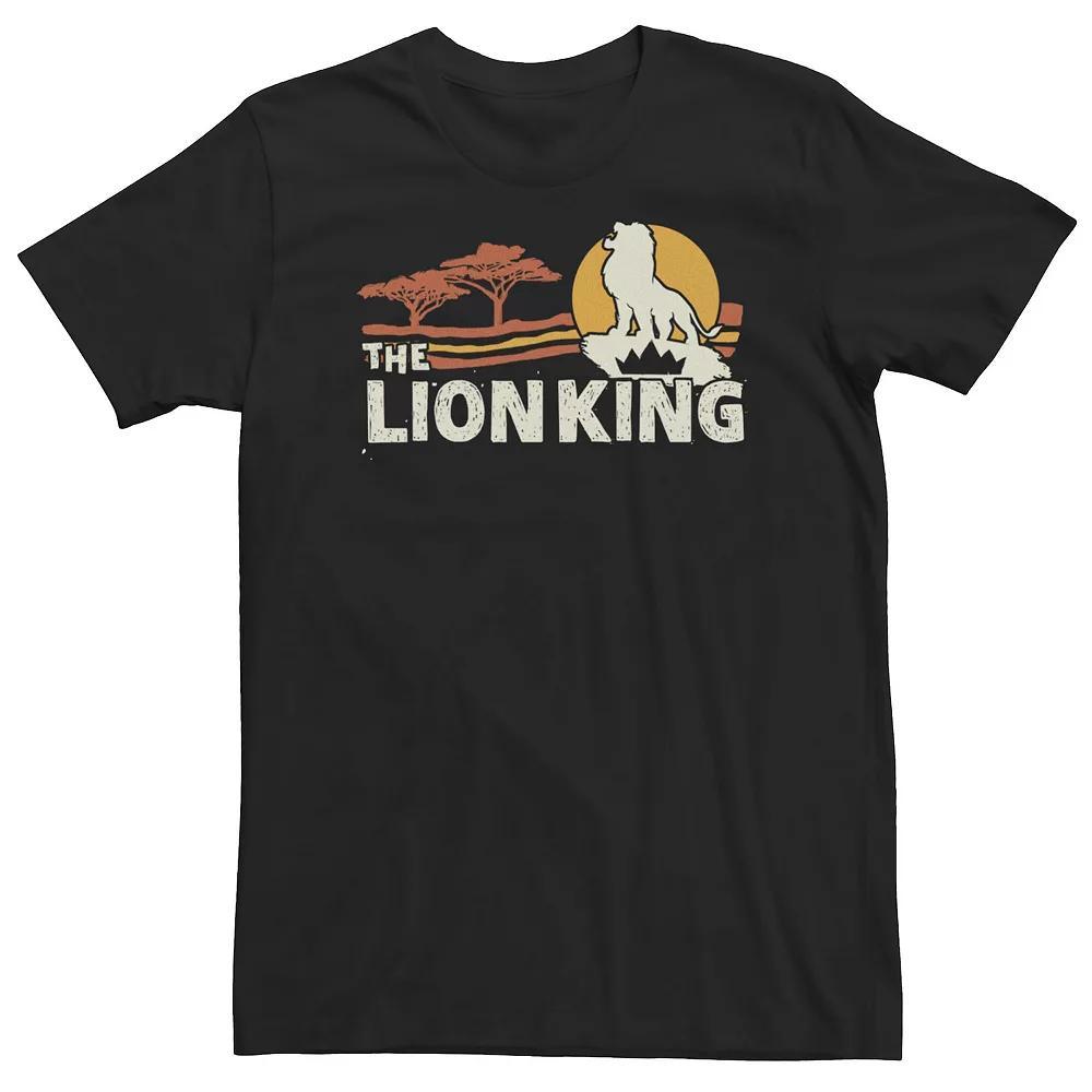 Big & Tall Disney The Lion King Live Action Savannah Sunset Portrait Tee, Men's, Size: 5XL, Black Product Image