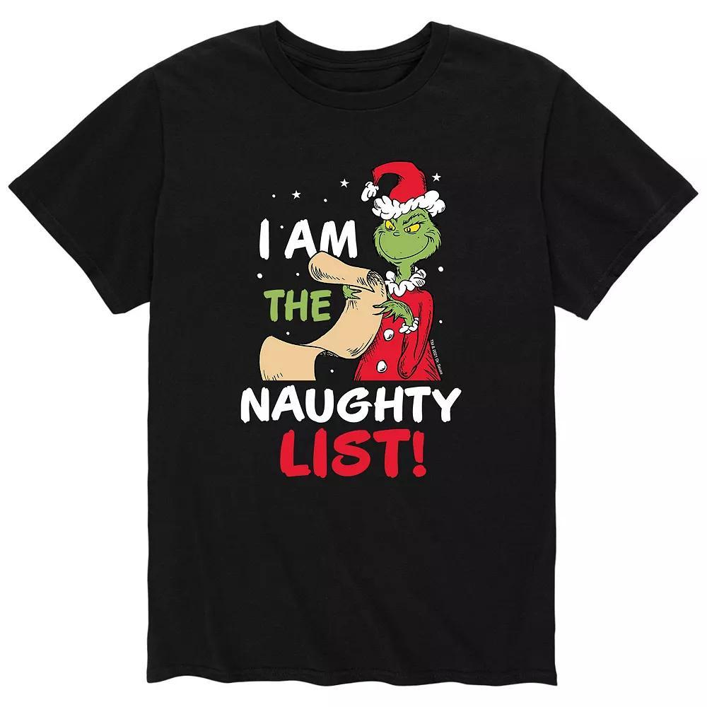 Big & Tall I Am The The Naughty List Tee, Men's, Size: 4XB, Black Product Image
