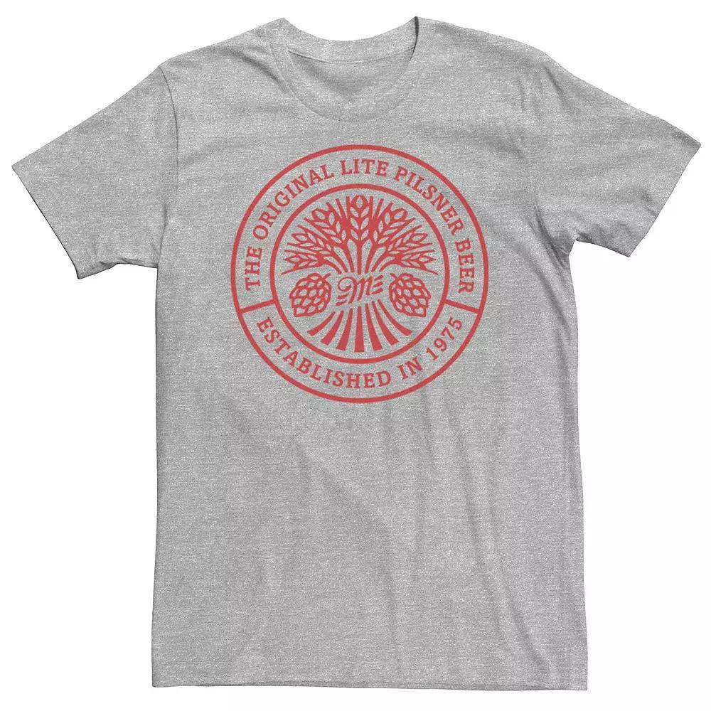 Big & Tall Miller Coors The Original Light Pilsner Red Poster Tee, Men's, Size: 3XL Tall, Athletic Grey Product Image