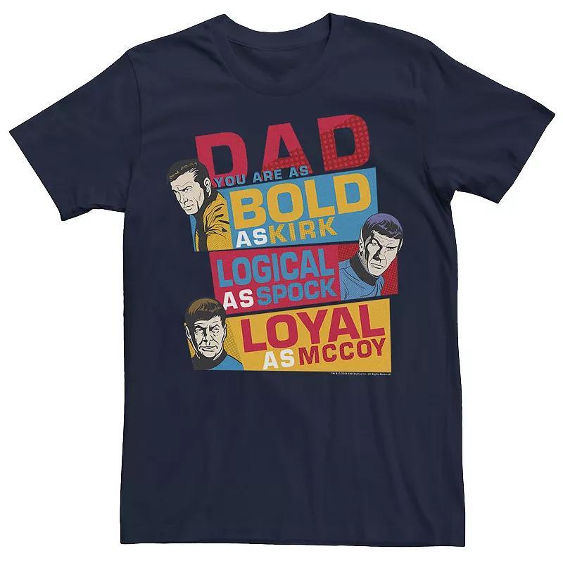 Big & Tall Star Trek Original Series Dad You Are Bold Tee, Men's, Size: XL Tall, Blue Product Image