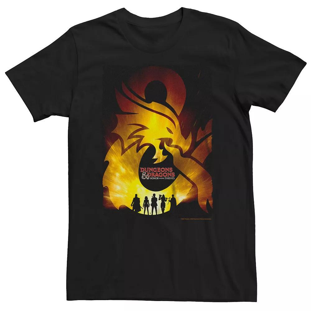 Big & Tall Dungeons & Dragons Ampersand Poster Tee, Men's, Size: XXL Tall, Black Product Image