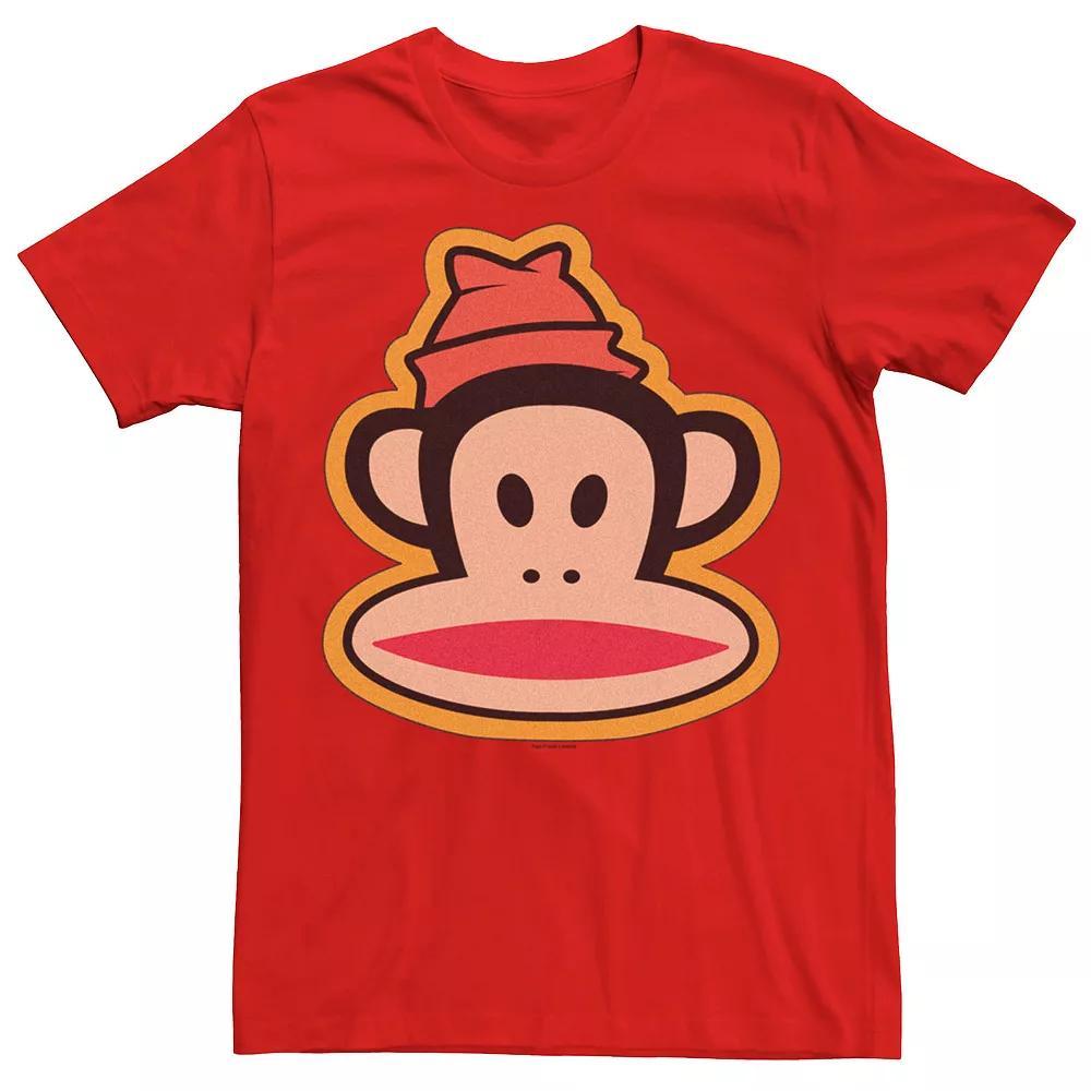 Men's Paul Frank Julius Beanie Head Logo Tee, Size: XL, Red Product Image