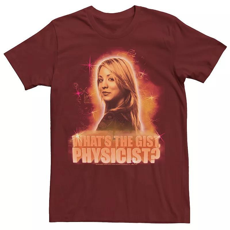 Men's The Big Bang Theory Penny What's The Gist Physicist Tee, Size: XL, Red Product Image