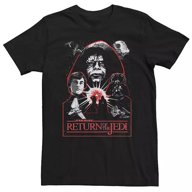Big & Tall Jurassic Park Welcome T-Rex Sunset Tee, Men's, Size: 4XLT, Navy Grey Product Image