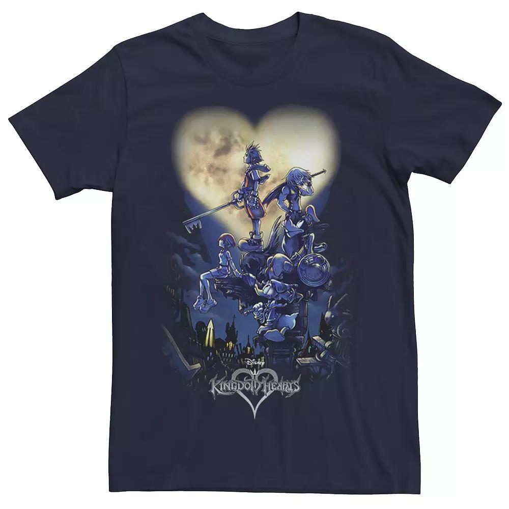 Men's Kingdom Hearts Poster Logo Tee, Size: XS, Blue Product Image