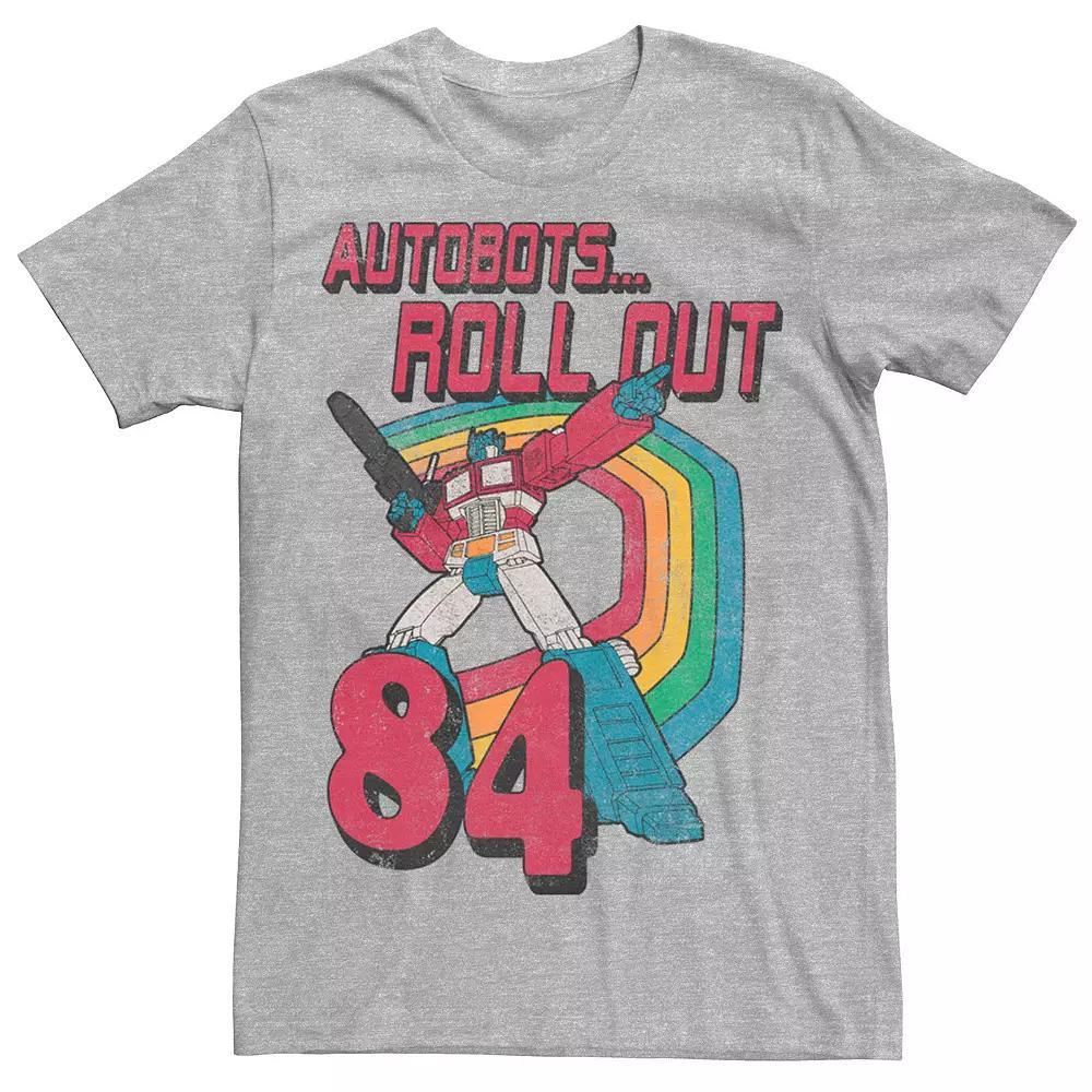 Men's Transformers Autobots Roll Out 84 Retro Tee, Size: XXL, Athletic Grey Product Image