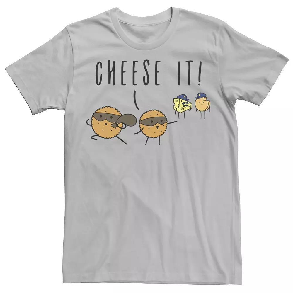 Men's Generic Cheese It Humor Tee, Size: XL, Silver Product Image