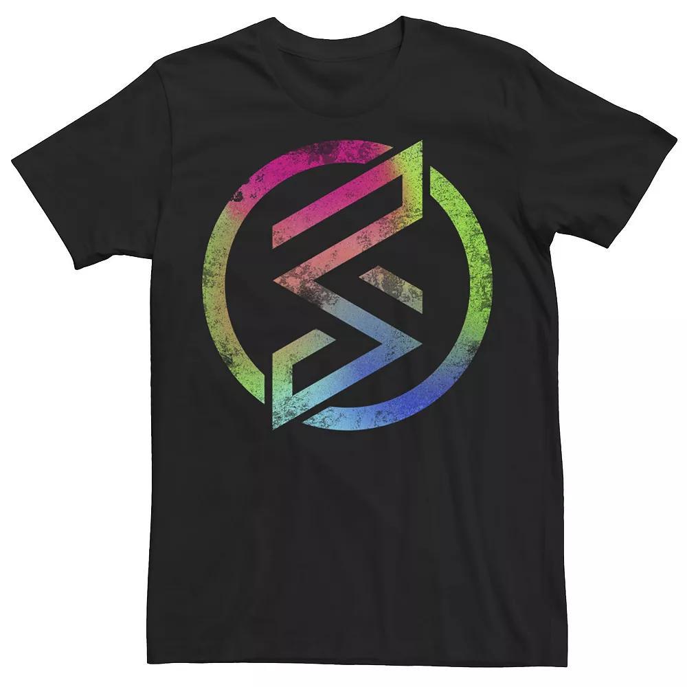 Men's Marvel Rising Secret Warriors Neon Gradient Logo Tee, Size: XXL, Black Product Image