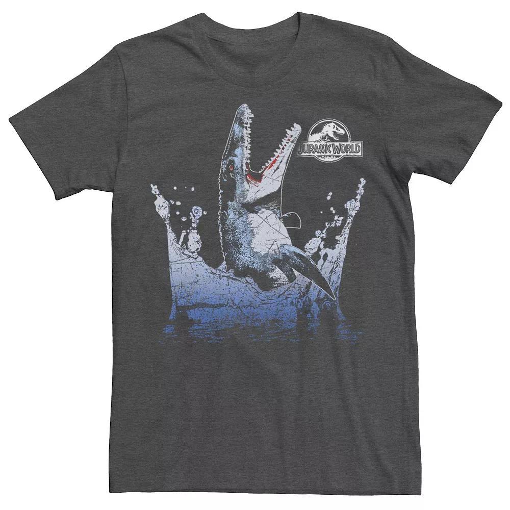 Men's Jurassic World Aquatic Dinosaur Splash Graphic Tee, Size: 3XL, Grey Heather Product Image