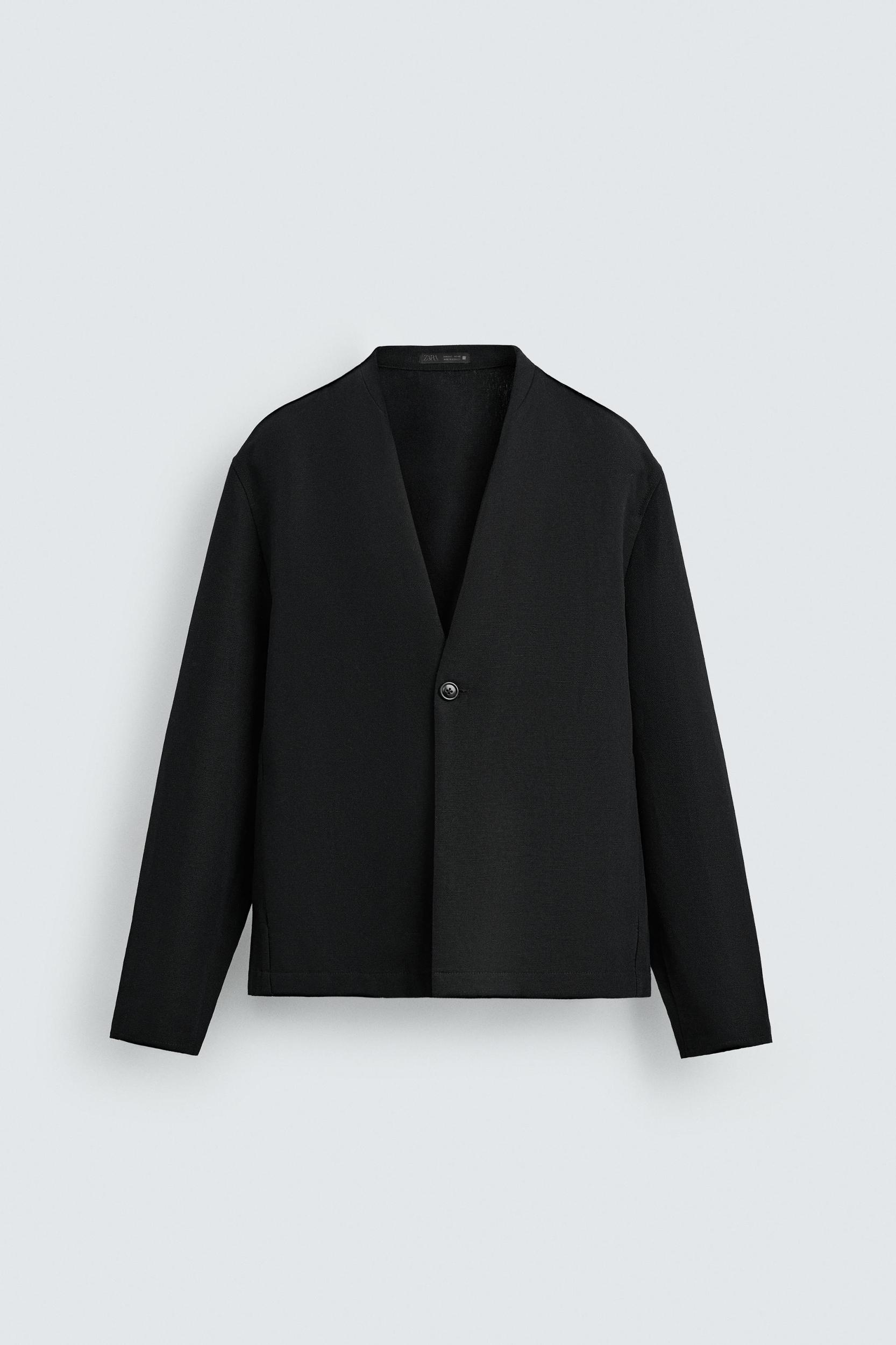 COTTON-LINEN SUIT BLAZER Product Image