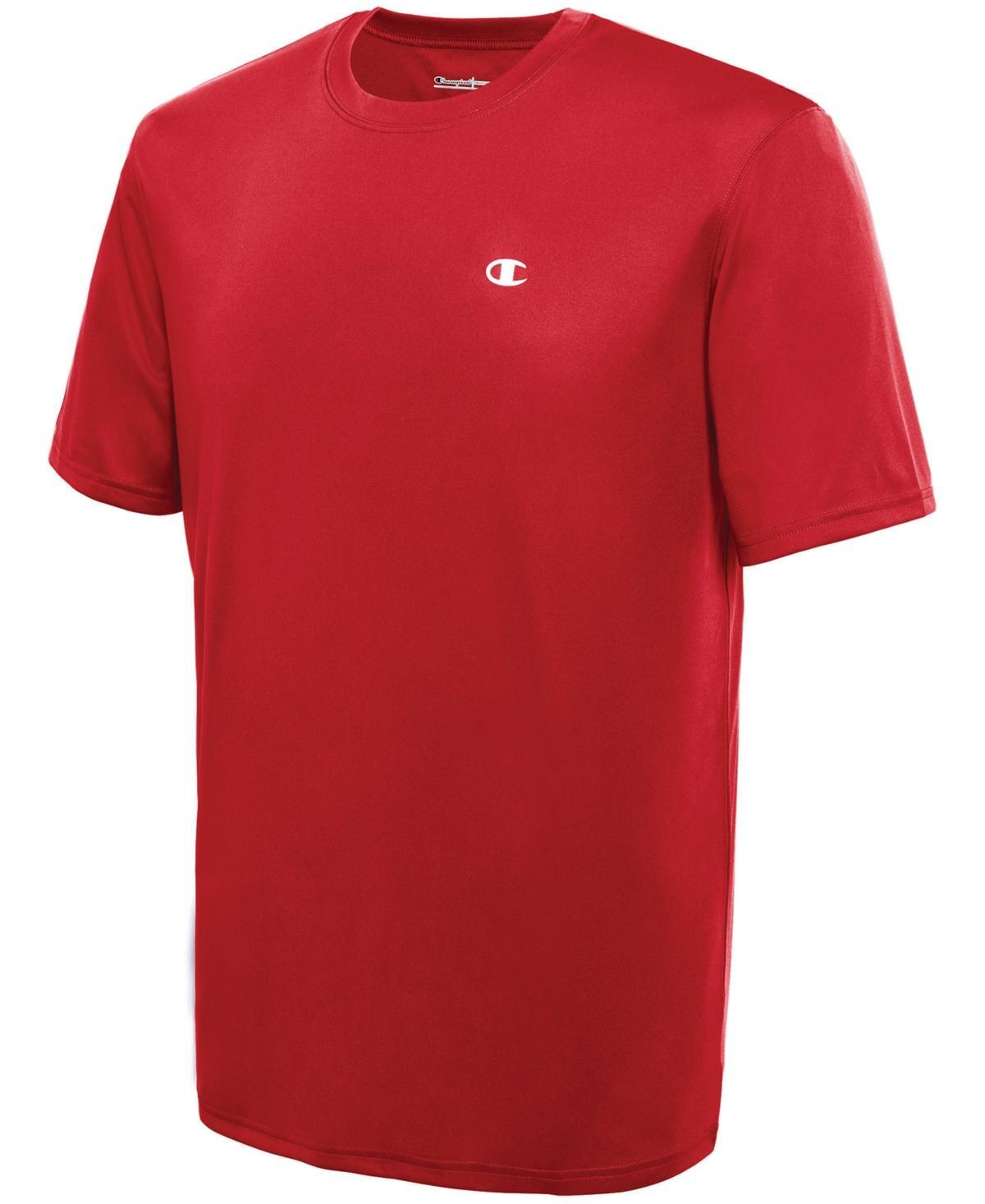 Mens Champion Double Dry Tee Team Red Scarlet L Product Image