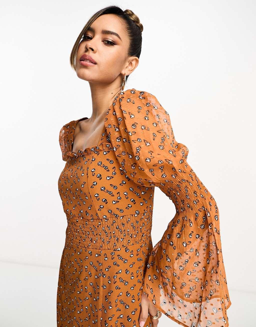 French Connection long sleeve maxi dress Product Image