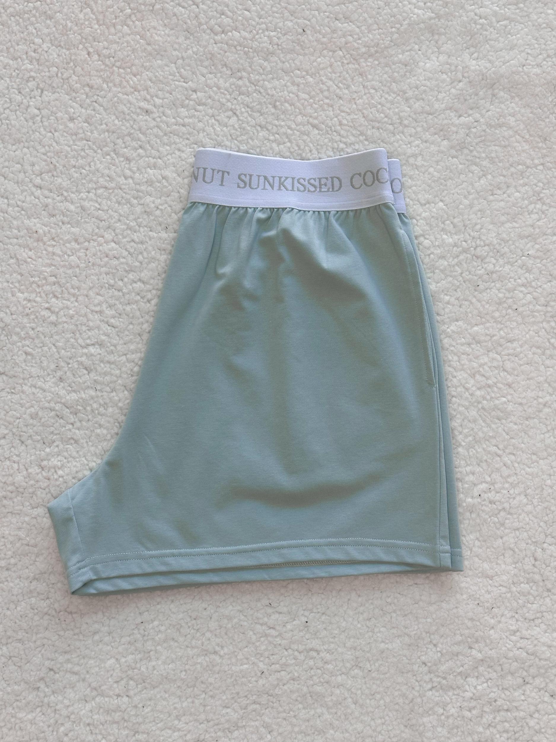 Glass Blue Basic Watercolor Shorts Product Image