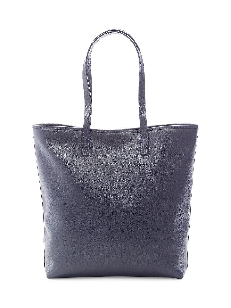 Royce New York Pebble Grain Leather Tall Tote Product Image