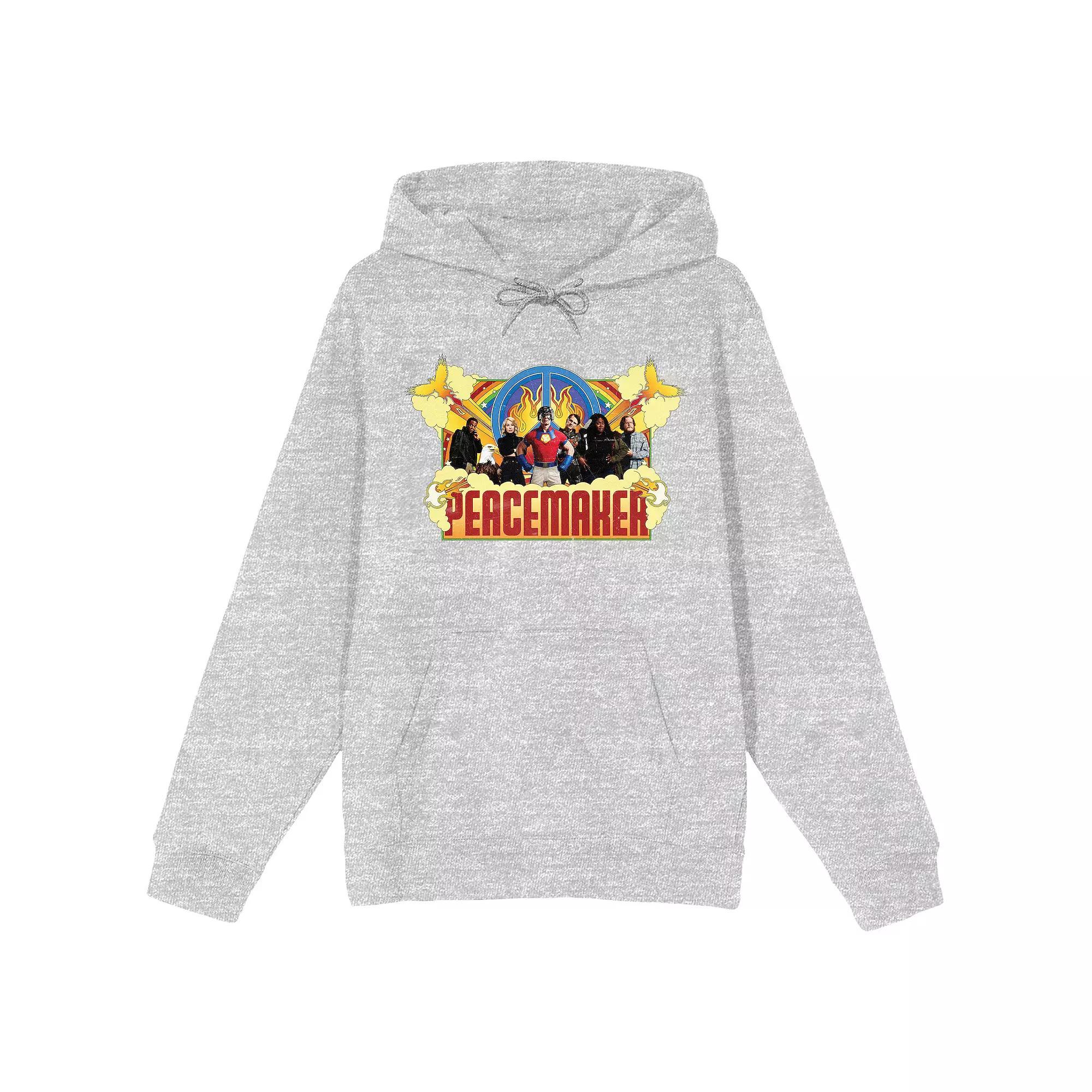 Men's Peacemaker TV Series Hoodie, Size: XXL, Grey Product Image